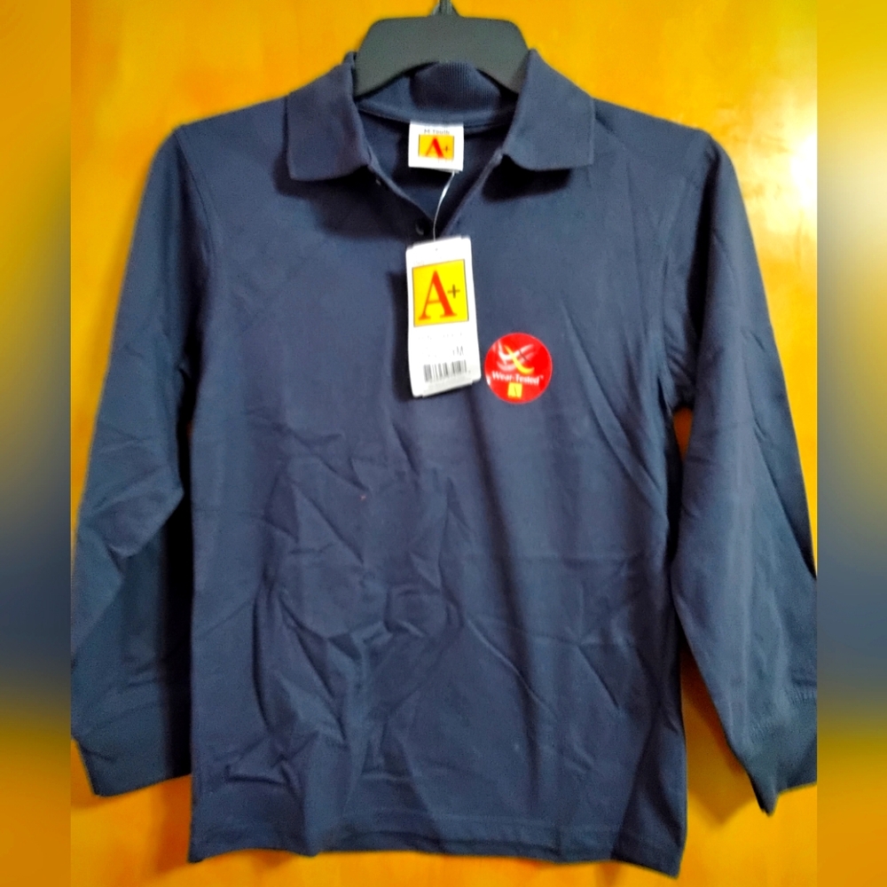 Youth's Navy Blue Polo Shirt M